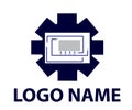 Technology and gear logo design