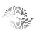 Technology Geometric Circle Logo. Lines in Circle Form. Vector illustartion Royalty Free Stock Photo