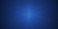 Abstract grid pixel pattern background. Vector illustration element with square, geometric mosaic, texture on dark blue color