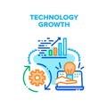 Technology Growth Vector Concept Illustration