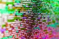 Technology horizontal background. Developer software programming code. Php language and coding function developer. Programmer Royalty Free Stock Photo