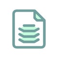 Stack Trace Technology Icon Royalty Free Stock Photo