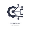 technology icon on white background. Simple element illustration from Technology concept