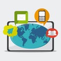 Technology icons design Royalty Free Stock Photo