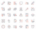 Technology icons set. Included icon as Augmented reality, Touchscreen gesture and Correct answer web elements. Vector