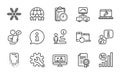 Technology icons set. Included icon as Customer survey, Laptop repair, Smartphone recovery. Vector