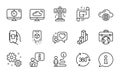 Technology icons set. Included icon as Shop app, Architectural plan, Augmented reality. Vector