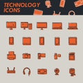 technology icons. Vector illustration decorative design