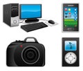 Technology icons. Royalty Free Stock Photo