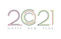 2021 technology image, Happy new year 2021, 2021 for calendar or web banner. 2021 celebration.