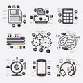 Technology infographic Royalty Free Stock Photo