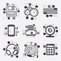 Technology infographic Royalty Free Stock Photo
