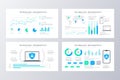 Technology infographics template collection Vector illustration Royalty Free Stock Photo