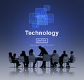 Technology Innovation Digital Evolution Homepage Concept Royalty Free Stock Photo