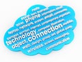 Technology issue tag cloud Royalty Free Stock Photo