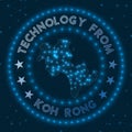 Technology From Koh Rong. Futuristic geometric.