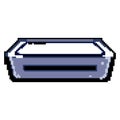 technology laminator machine game pixel art vector illustration