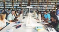 Technology Library Student Learning Concept Royalty Free Stock Photo