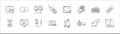 technology line icons. linear set. quality vector line set such as floppy disc, camcorder, email, wireless, keyboard, multiple