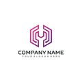 Technology logo vector template design Royalty Free Stock Photo