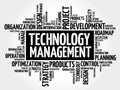 Technology Management word cloud