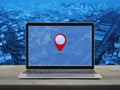 Technology map pointer navigation online concept