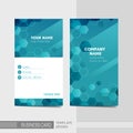 Technology modern business card template Royalty Free Stock Photo