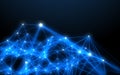 Technology network background.Abstract digital technology