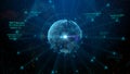 Technology Network Data Connection, Digital Data Network, and Cyber Security, Futuristic Global Network Connection, Abstract Royalty Free Stock Photo