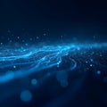 Technology Network Digital Data Flow Artificial Intelligence data analytics processing abstract visualization concept background