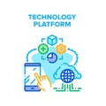 Technology Platform Vector Concept Illustration