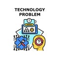 Technology problem icon vector illustration Royalty Free Stock Photo