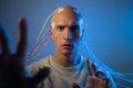 Technology-related hazards, human species change, evolution, and horrors.