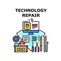 Technology repair icon vector illustration