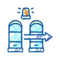 technology rfid for access icon doodle illustration Royalty Free Stock Photo