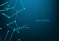 Technology and science background. Abstract web and nodes. Business template banner cover. Medical background. Plexus atom Royalty Free Stock Photo