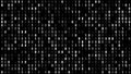 Texture of binary on black exploring digital technology and science behind programming code, encryption, and cyber security Royalty Free Stock Photo