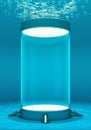 technology science experiment laboratory mysterious test tube large glass filled liquid floating bubbles cryogenic hibernation