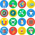 16 Technology and Science flat icons