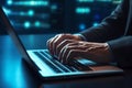 Technology security system and prevent hacker concept Royalty Free Stock Photo