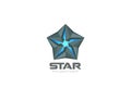 Technology Star Logo abstract design vector. Hi-te Royalty Free Stock Photo