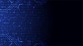 Technology background. Binary computer code. Vector illustratio Royalty Free Stock Photo