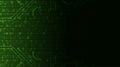 Technology background. Binary computer code. Vector illustratio Royalty Free Stock Photo