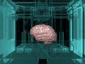 Technology to create an artificial brain in a 3d printer Royalty Free Stock Photo