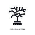 technology tree isolated icon. simple element illustration from artificial intellegence concept icons. technology tree editable Royalty Free Stock Photo