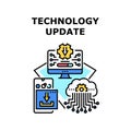 Technology update icon vector illustration Royalty Free Stock Photo