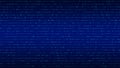 Technology vector binary code. Random digits on screen. Hacked software. Matrix sciense background. Big data analytics Royalty Free Stock Photo