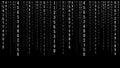 Technology vector binary code. Random falling digits on screen. Hacked software. Matrix sciense background. Big data analytics Royalty Free Stock Photo