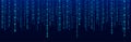 Technology vector binary code. Random falling digits on screen. Hacked software. Matrix sciense background. Big data analytics Royalty Free Stock Photo
