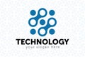 Technology vector logo design template. abstract design concept information logotype. Royalty Free Stock Photo
